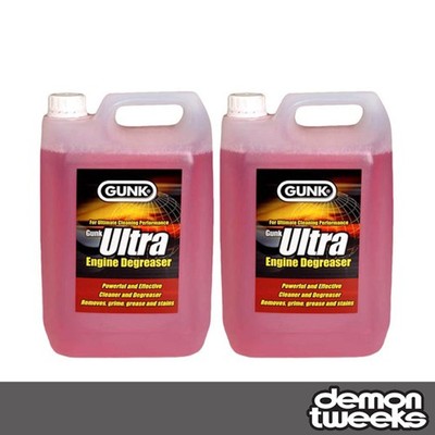 2 x Gunk Ultra Motorentfetter / Reiniger - 5L (Wasserbasis, für Öl & Fette)