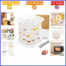 Microwave Flower Press Kit, 6.3x6.3 inches, For Adults, 3 Layers, Color Prese...