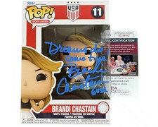 Brandi Chastain signed Funko Pop USWNT Soccer