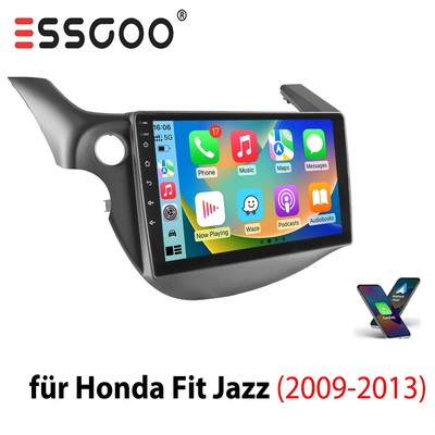 Apple Carplay Android 15 Autoradio GPS Navi SWC RDS Für Honda Fit Jazz 2008-2013