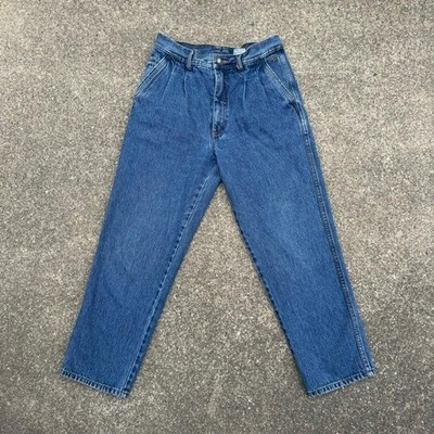 Vintage Boton High Waist Denim Blue Trousers