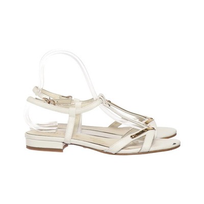 Stockholm Design Group, Sandalen, Größe: 37, Weiß/Gold, Damen #CKx