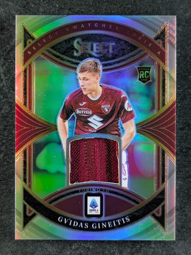2024-25 Panini Select Serie A GVIDAS GINEITIS RC Patch Silver Prizm Swatches SP