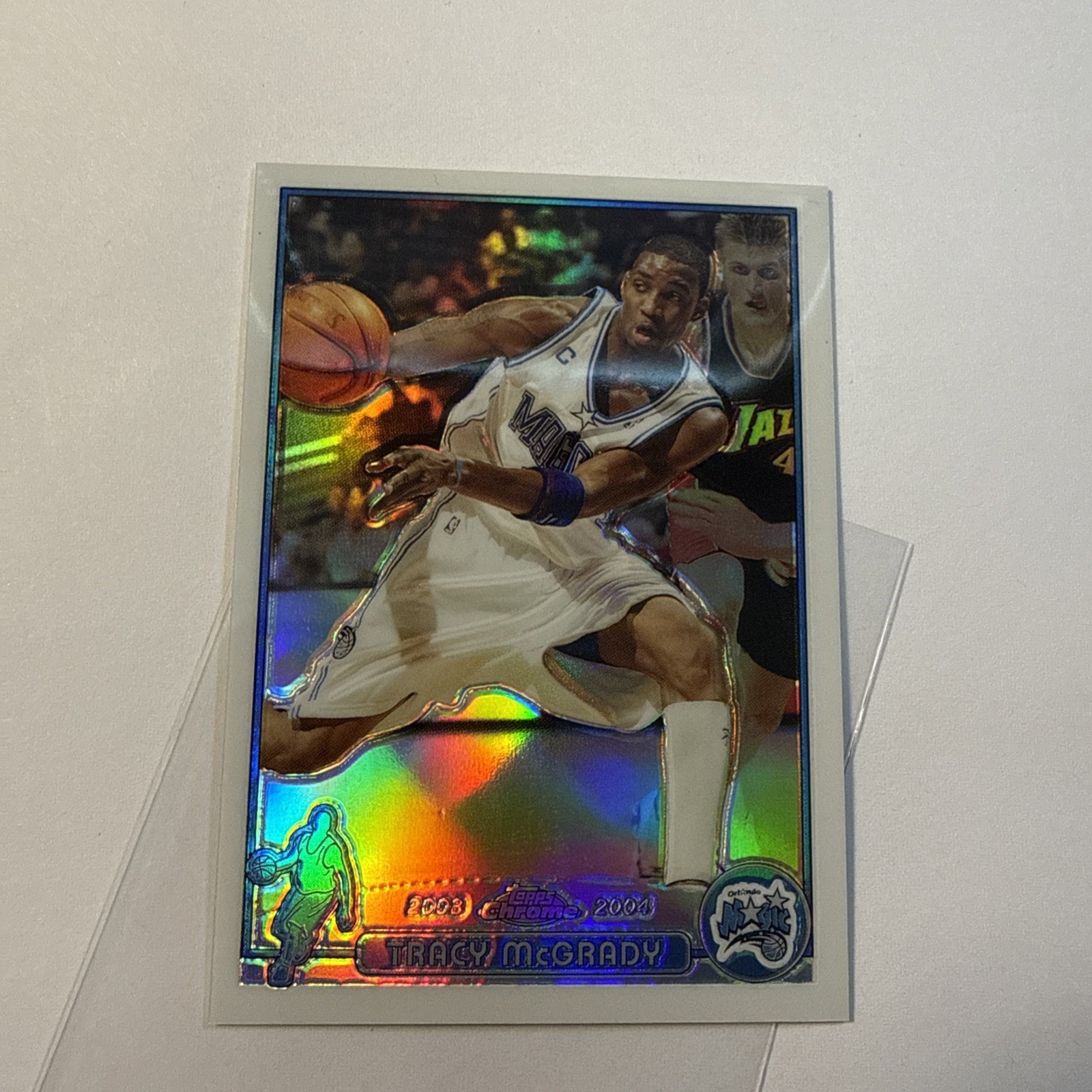 2003/04 Topps Chrome Tracy McGrady #1 Refractor Orlando Magic Basketball