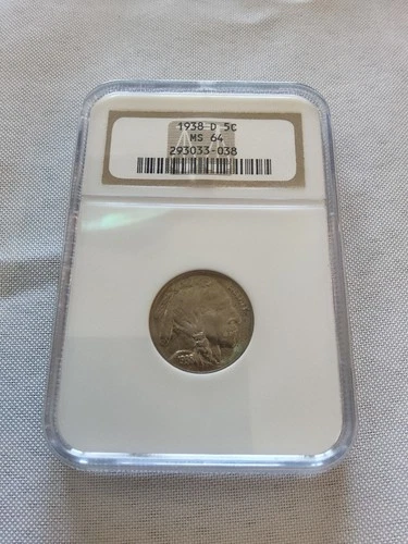 NGC 1938-D Buffalo Nickel –NGC MS64 – Last Year Issue! Iconic American Coin
