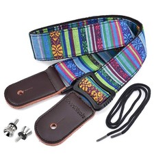 Ukulele Strap Tenor Concert Soprano Baritone Coloful Hawaii Floral Patterns F...