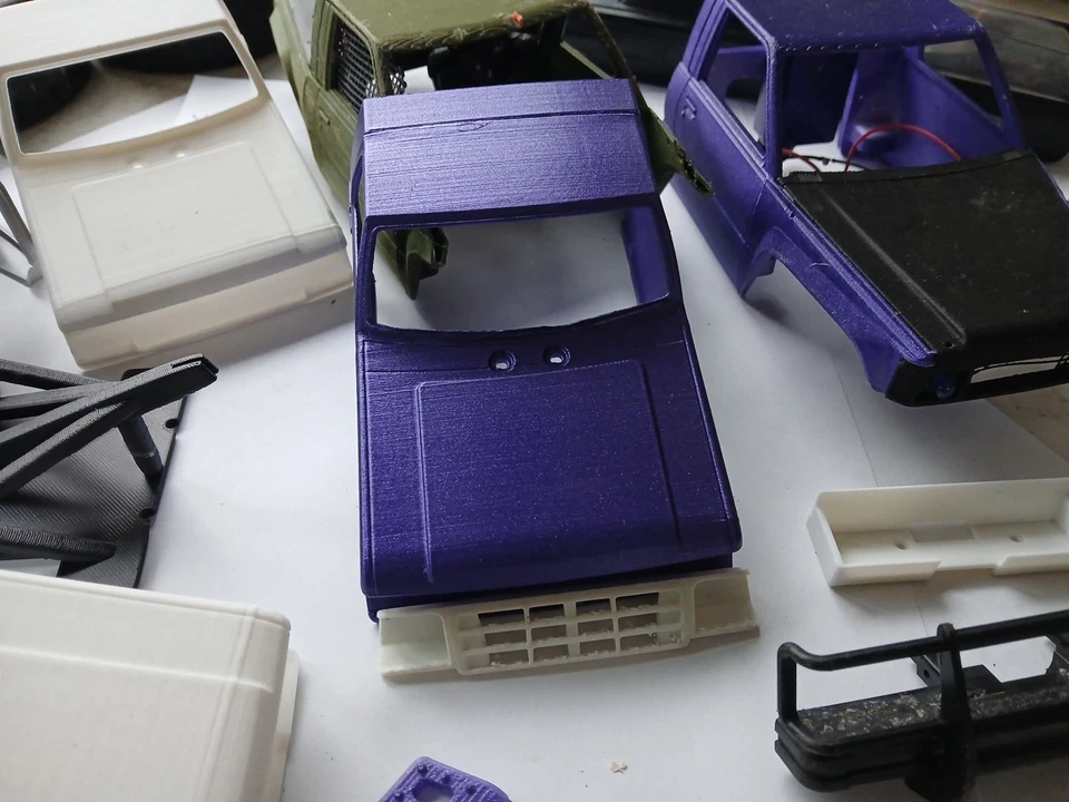 1/24 - 1/18 Rc Crawler Random LOT of Bodys Bumpers Rear Tow Boom - Image 3 of 4