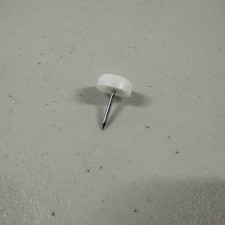 Bulk Lot 69 White Plastic Nail On Furniture Glides Chair Leg Floor Protectors
