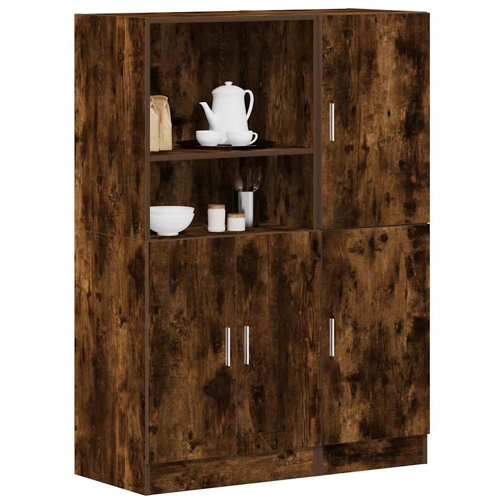 Küchenschrank Set Standschrank Schrank Sideboard Anrichte Kommode 2-tlg. vidaXL
