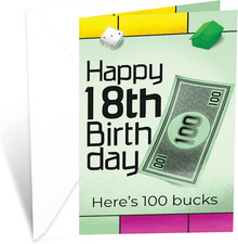 Greetings Funny 18Th Birthday Card, Made in America, Eco-Friendly, Thick Card St