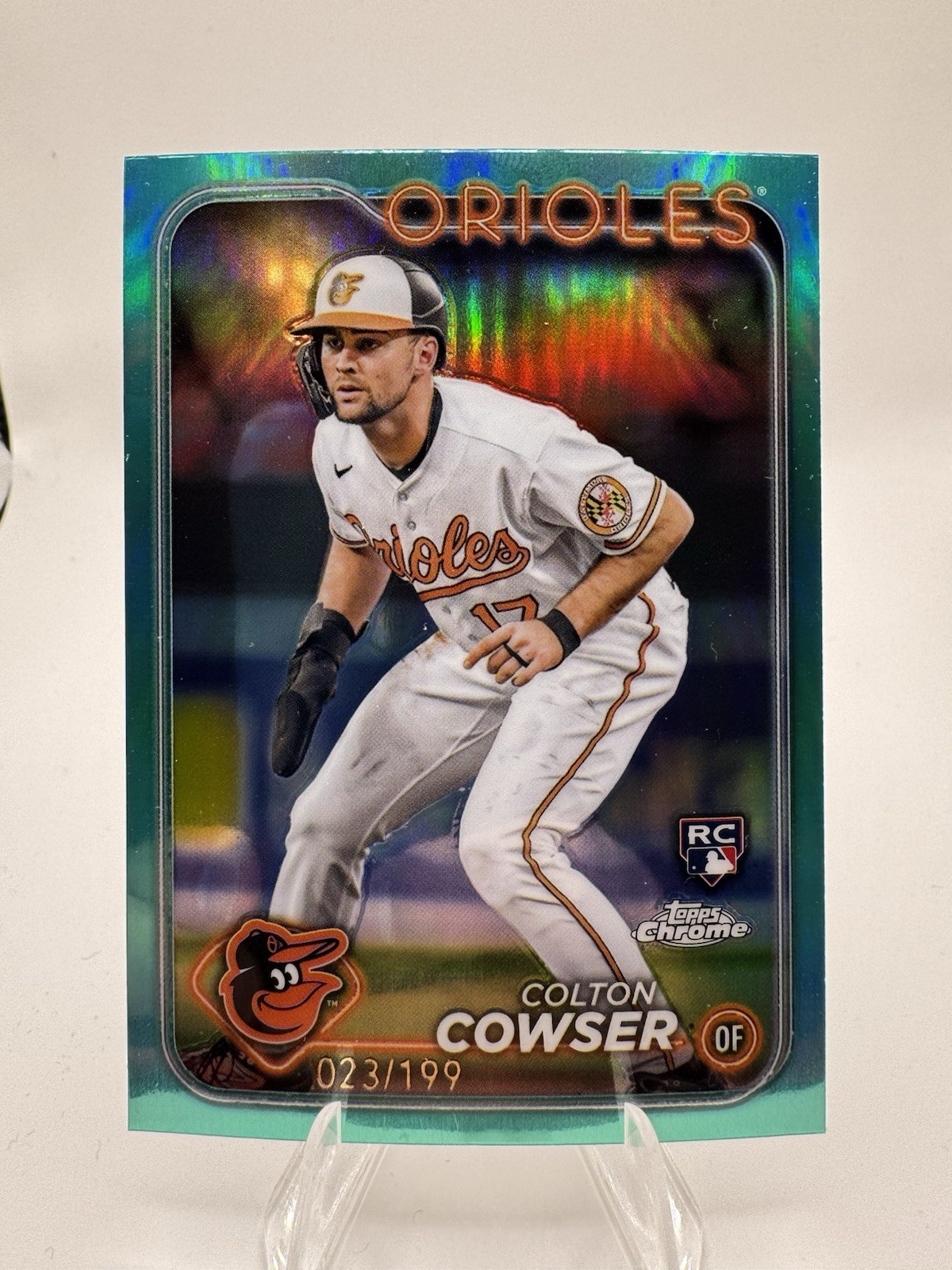 2024 Topps Chrome - Colton Cowser #278 Aqua Refractor /199 (RC)