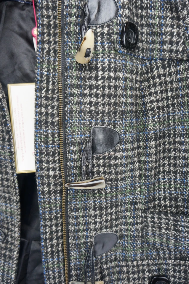 Abrigo/chaqueta mediana a cuadros marrón con palanca talla M en muy buena condición sobre rosa para mujer Foto 4 de 4