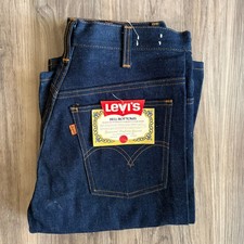 Vintage Levi s Bell Bottoms 646-0217 Orange Tab 1974 28x34 Deadstock NEW NWT USA