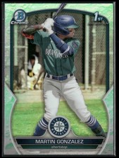 2023 Bowman #BCP-28 Martin Gonzalez Chrome Prospects Lunar Glow Refractors