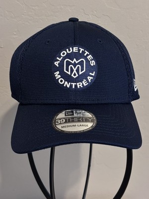 NWT New Era Montreal Alouettes Sideline Hat 39THIRTY Fitted M/L Navy CFL LCF