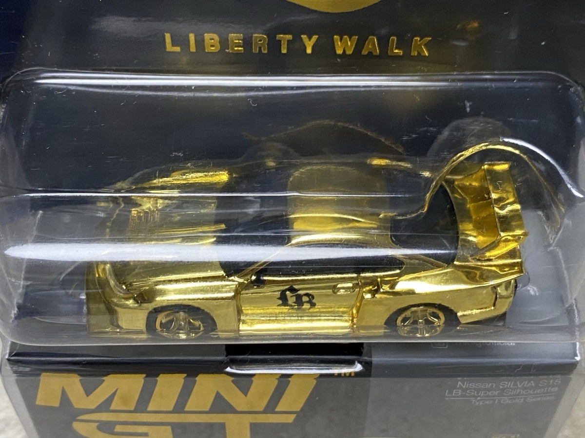 北海道限定 リバティウォークLBWK ゴールドSILVIA S15 g MiniGT LBWK Nissan S15 Silvia Gold Series Sapporo Store