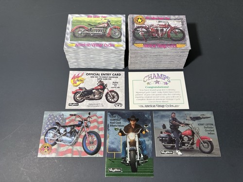 VINTAGE American Vintage Cycles Trading Cards Series 1 & 2 Complete Sets of 200+