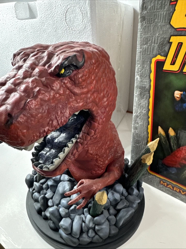 Mini Busto Dinosaurio Diablo Bowen Designs 42/500 Marvel En Caja Foto 4 de 4