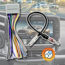 Car Radio Wiring Harness w/Antenna Adapter Connector For 2003-2007 Jeep