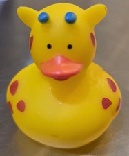 NEW 2" Yellow Giraffe Rubber Duck Duckie - Free Shipping 