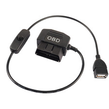 OBD to USB Power Cable Adapter 16Pin OBD2 Male to 5V 2A USB Female Connector 12V