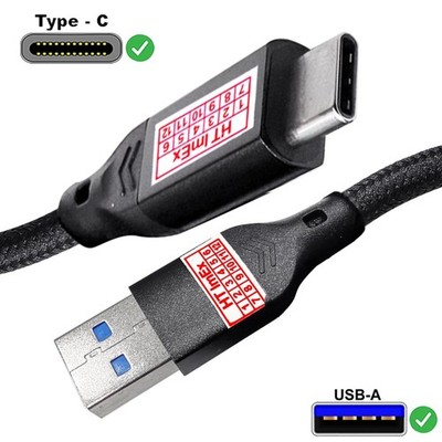 USB 3.2 auf Type-C kabel Connection cable Nylon für Data + downstream charge