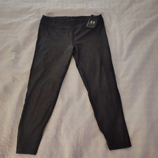 Kids Under Armour Girls Ankle Leggings Pants Solid Stretch Size Youth L NWT