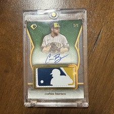 2024 Diamond Icons 1/1 MLB Logo Patch Auto Corbin Burnes