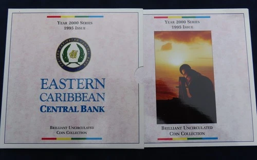 Eastern Caribbean States circulation coin set 1995 BU RARE!!!