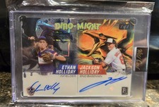 2024 Wild Card Dino-might Jackson Holliday/Ethan Holliday dual Auto, 1 Of 1