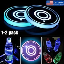 New 7 Colors Cup Pad Car Accessories Led Light Cover Interior Decoration Lamp Us New 7 Colors Cup Pad Car Accessories Led Light Cover Interior Decoration Lamp Us