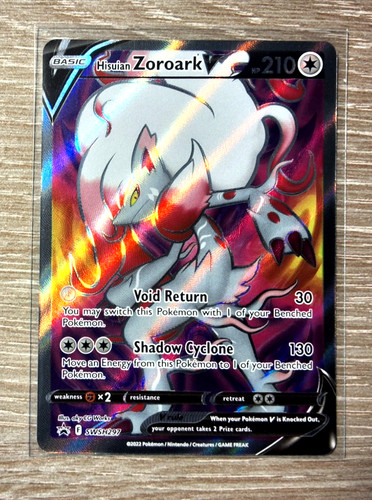 Hisuian Zoroark V #SWSH297 Ultra Rare Full Art NM Pokemon SW&SH Black Star Promo