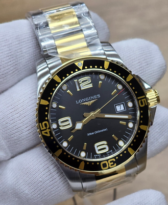 #ad Longines HydroConquest 41mm QTZ SS BLK Dial Mens Watch L3.740.3.56.7 $774.00