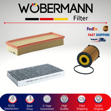 WOBERMANN Filter Kit Citroen C3 1.4 HDi 02-09 Oil Air Fuel 3PC Service Set