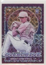 2021 Panini Chronicles Overdrive Purple Velocity Prizm Brent Honeywell #25 0hk3