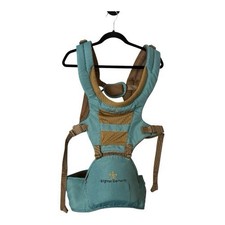 Brighter Elements Baby Carrier Blue Brown Buckle Closure Adjustable Infant Todd  