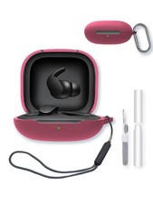 Case for Beats Fit Pro True Wireless Noise Cancelling Earbuds,Soft Dark Red