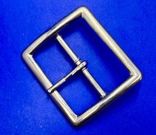 Center Bar Single Prong Non-Rust Silver Tone Replacement Belt Buckle