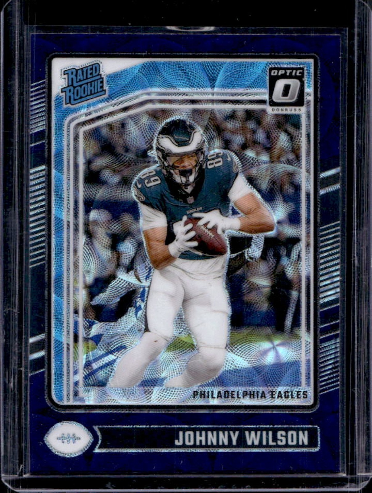 2024 Donruss Optic Johnny Wilson Purple Scope Rated Rookie #256 Eagles