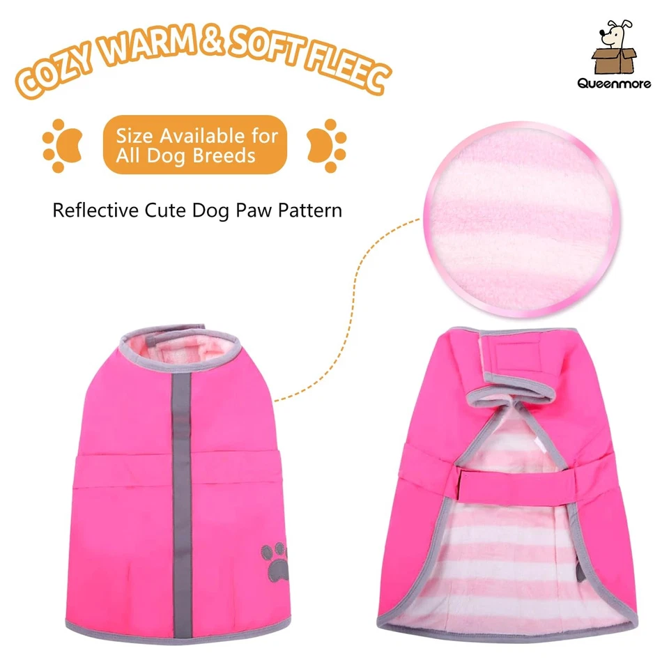 Cold Weather Dog Coats Loft Reversible Winter Fleece Dog Vest Waterproof Pet ... - Image 2 of 4