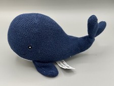 Peacock Alley Knit WHALE Knitted Plush Toy Doll