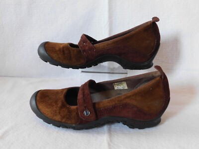 Merrell Plaza Bandeau Qform Ortholite Mary Jane Brown Shoes Women's Size 7.5