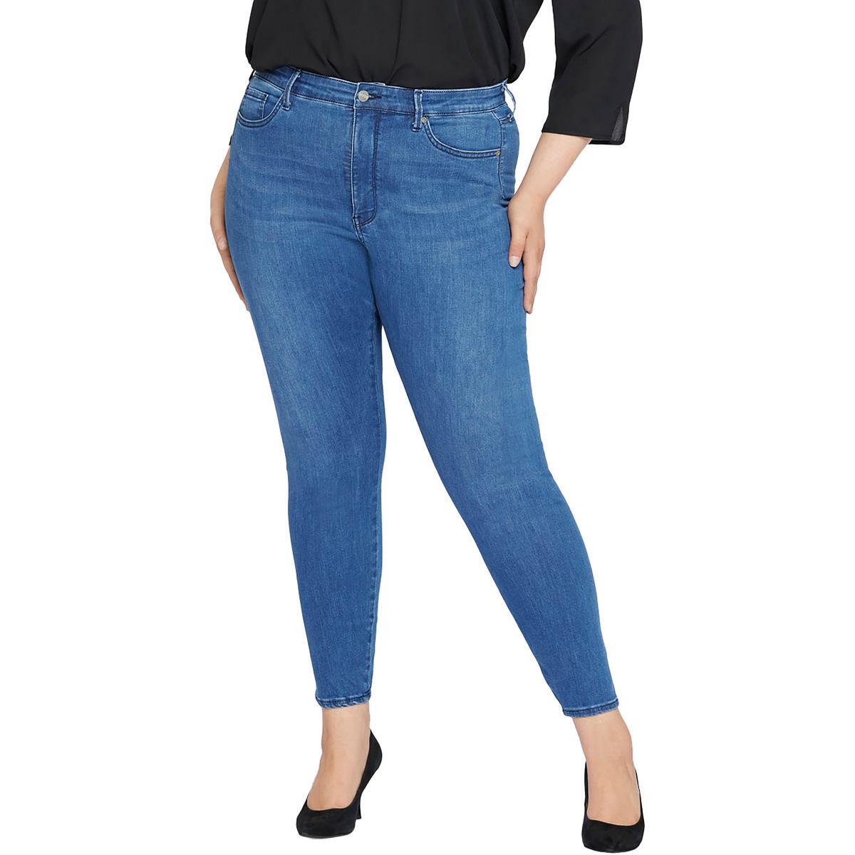 Женские джинсы-скинни Ami с высокой посадкой NYDJ Womens Plus BHFO 5348