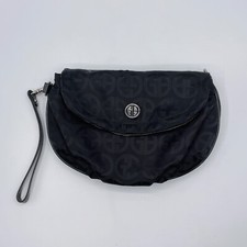 Giani Bernini Portafoglio Pochette Pochette Zip Tasca Nera 5 Scomparti Piccolo