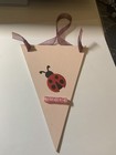 Wooden Hanger Nursery Gift Shabby Chic Rustic Red Ladybird Personalised 3d