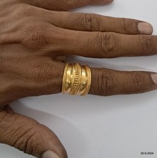 ethnic sterling silver gold vermeil gold gilded ring engagement band ring