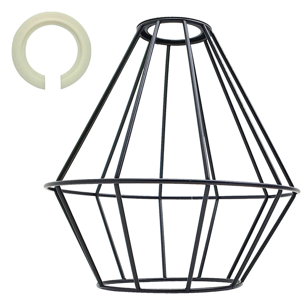 Vintage Lampenschirm Käfig Draht Deckenlampe Lampenschirm E27 Hängelampe Schirm