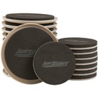 Super Sliders Assorted Round Reusable Multi-Surface Furniture Sliders with