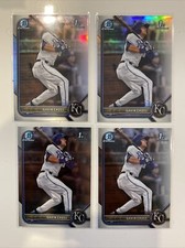 2022 Bowman Chrome Draft Gavin Cross 1st Prospect Refractor (2) And Base (2) Lot