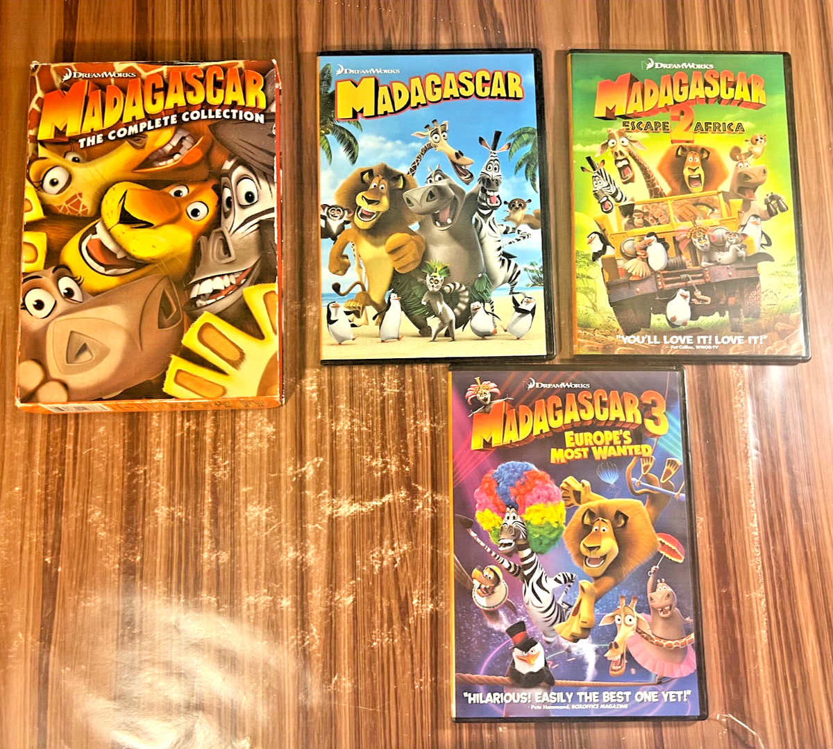 Madagascar The Complete Collection DVD 3-Disc Movie Set Escape 2